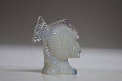 French Opalescent Glass Fish Signed Ferjac C1930 
