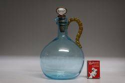 VIctorian Brandy Flask With Original Cork Stopper  