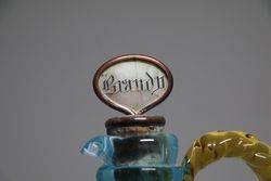 VIctorian Brandy Flask With Original Cork Stopper  