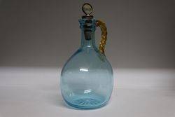 VIctorian Brandy Flask With Original Cork Stopper  