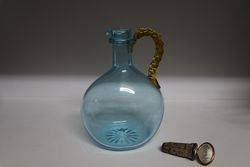 VIctorian Brandy Flask With Original Cork Stopper  