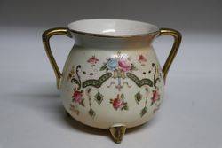 Lovely Small Crown Devon China Pot  #