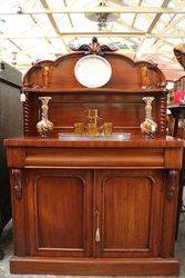 Antique Mahogany 2 Door Chiffonier 
