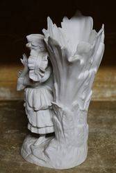 19th Century Continental Parian Figure Vase C1880 