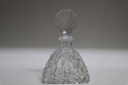 C20th Cut Glass Scent Bottle & Stopper#