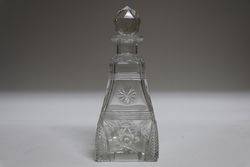 Art Deco Cut Glass Scent Bottle #