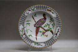 19th Century Worcester Plate Dated 1880 #