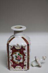 Pair Of Victorian Porcelain Scent Bottles  