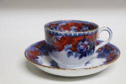 Pinder Bourne + CO Bouquet Cup + Saucer C1851-1862 #