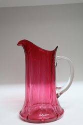 A Fine Quality Victorian Ruby Glass Jug  #