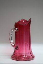 Victorian Ruby Glass Jug  