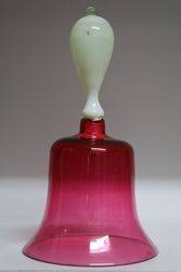 Victorian Ruby Glass Bell  