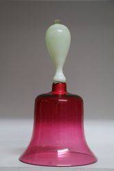 Victorian Ruby Glass Bell  