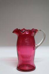 Wonderful Shaped Victorian Ruby Glass Jug #