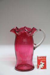 Victorian Ruby Glass Jug 