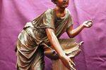 A Wonderful Austrian Cold Painted Bronze Figure Depicting A Classical Greek Them