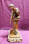 A Wonderful Austrian Cold Painted Bronze Figure Depicting A Classical Greek Them