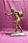 A Genuine Fine French Semi Nude Bronze Figure By Alfred Jean Foretay C1900