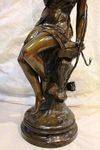 Antique Bronze Female Figure Sourceby Ledieu