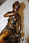 Antique Bronze Female Figure Sourceby Ledieu