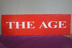 The Age newsagency The Sunday Age Store Double Sided Sign 