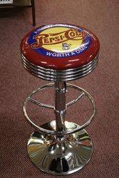 Adjustable Garage/Bar Stool Pepsi Cola #