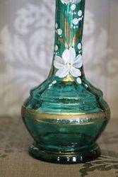 Victorian Green Glass vase 