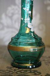 Victorian Green Glass vase 