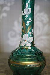 Victorian Green Glass vase 