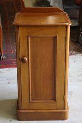 Antique Faded Mahogany Bedside Cabinet #