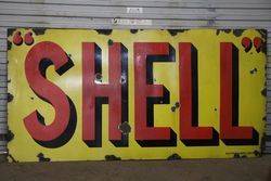 Shell Enamel Advertising Sign 