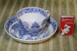 Early Blue + White CupSaucer English C1800 