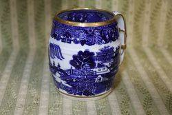 George Grainger + Co Worcester Blue and White Willow Mug 