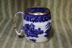 George Grainger + Co Worcester Blue and White Willow Mug 