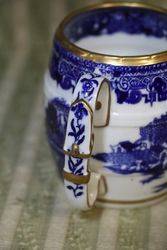 George Grainger + Co Worcester Blue and White Willow Mug 