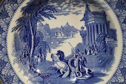 Antique Blue and White Cauldon Plate C1910 