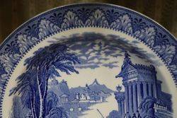 Antique Blue and White Cauldon Plate C1910 