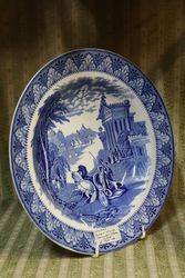 Antique Blue and White Cauldon Plate C1910 