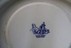 Antique Blue and White Cauldon Plate C1910 