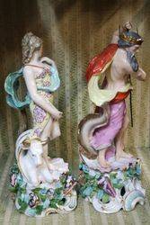 Pair Of Paris Samson Figs Of Neptune + Europa C 1900 