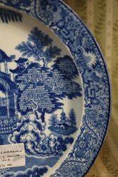 Rare Swansea Cambrian Pottery Blue and White Plate  