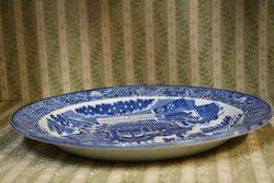 Rare Swansea Cambrian Pottery Blue and White Plate  