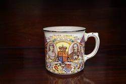Vintage King George V Silver Jubilee Commemorative Coronation Mug#
