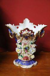 Hand Decorated Porcelain Vase From The 1st Half Of 19th Century #