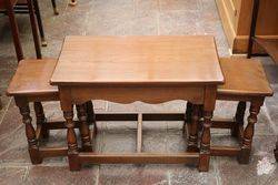 Oak Nest Of 3 Tables 