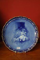 Pictorial Blue Children Display Plate 