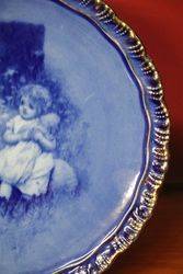 Pictorial Blue Children Display Plate 