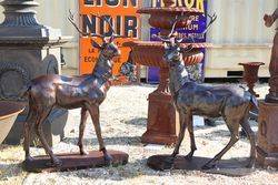 Pair of Quality Deer Garden Figures