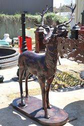 Pair of Quality Deer Garden Figures