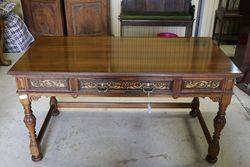 Stunning Quality Antique Inlaid Writing Table. # 